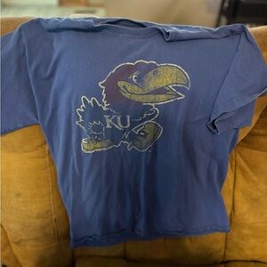 Fanatics Blue KU Jayhawks Short Sleeve Tee